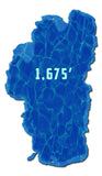 Lake Tahoe Depth 1675 Vintage Sign Metal Sign