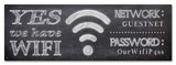 WiFi  Vintage Sign - Personalized Metal Sign