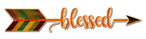 Blessed Arrow Vintage Sign Metal Sign
