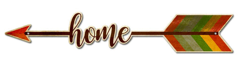 Home Arrow Vintage Sign Metal Sign