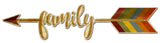 Family Arrow Vintage Sign Metal Sign
