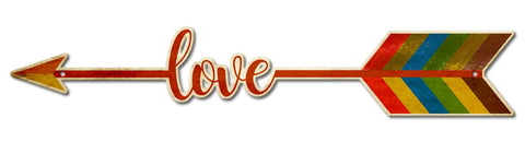 Love Arrow Vintage Sign Metal Sign
