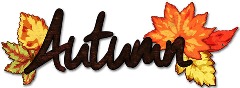 Autumn Leaves Vintage Sign Metal Sign