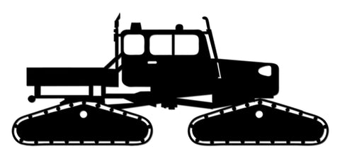 Spacecraft Snowcat Cutout Vintage Sign Metal Sign