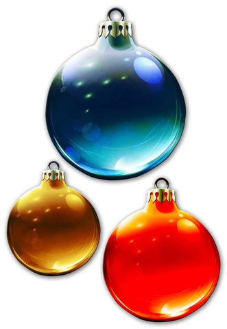 Christmas Ornaments 3PCS Vintage Sign Metal Sign