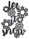 Let It Snow Vintage Sign Metal Sign