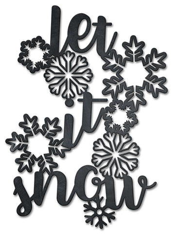 Let It Snow Vintage Sign Metal Sign