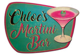 Martini Bar 3-D Vintage Sign - Personalized Metal Sign