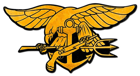 Navy Seal Trident Vintage Sign Metal Sign
