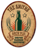 Brew Pub Vintage Sign - Personalized Metal Sign