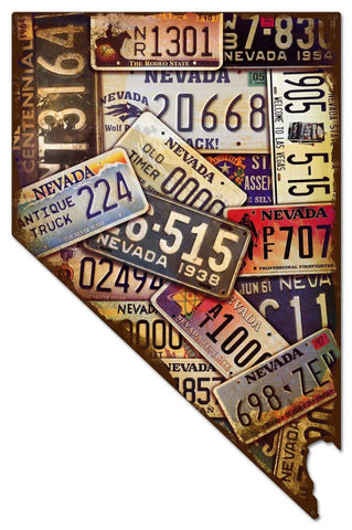 Nevada License Plates Vintage Sign Metal Sign
