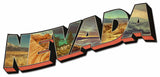 Nevada Postcard Vintage Sign Metal Sign