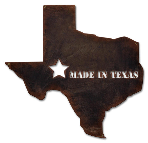 Made In Texas Vintage Sign Metal Sign