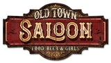 Old Town Saloon Vintage Sign Metal Sign