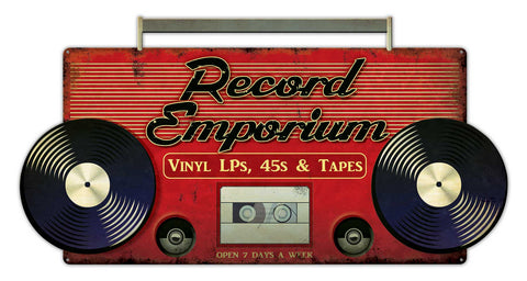 Record Emporium Vintage Sign Metal Sign