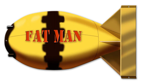 Fat Man Bomb Vintage Sign Metal Sign