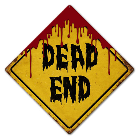 Dead End Vintage Sign Metal Sign