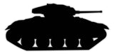 M24-Chaffee-Tank-Silhouette-Metal-Sign