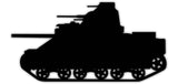 M3 Lee Tank Silhouette Metal Sign
