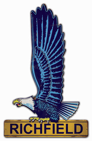 Rusty Richfield Sign Metal Sign