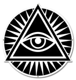 Illuminati Eye Metal Sign