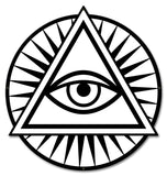 Illuminati Eye Metal Sign
