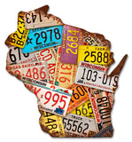Wisconsin License Plates Metal Sign