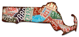 Massachusetts License Plates Metal Sign