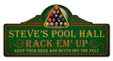 Pool Hall - Personalized Metal Sign