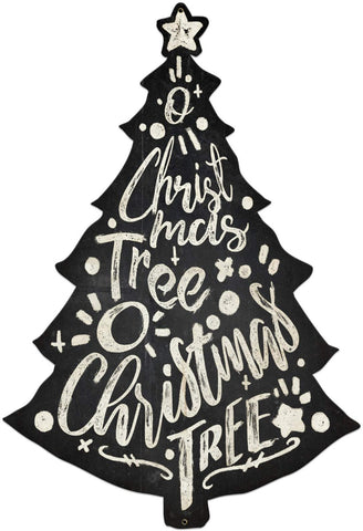 O' Christmas Tree Metal Sign