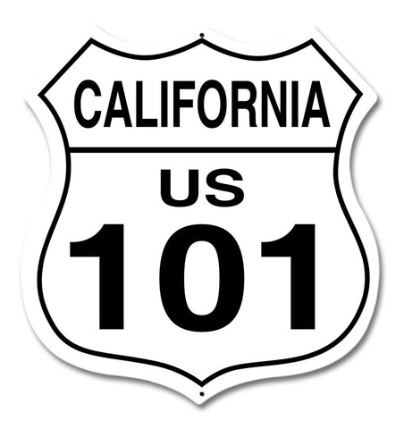 California Route 101 Metal Sign
