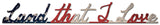 AMERICAN FLAG LAND I LOVE Metal Sign