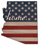 AMERICAN FLAG HOME ARIZONA Metal Sign