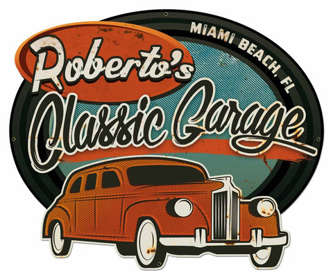 Classic Garage  - Personalized Metal Sign