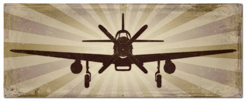 Planes-P-51-Mustang-Metal-Sign
