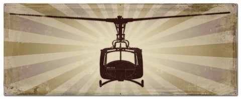 Huey-Helicopter-Metal-Sign
