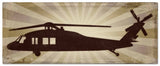 Planes H-60 Helicopter Metal Sign