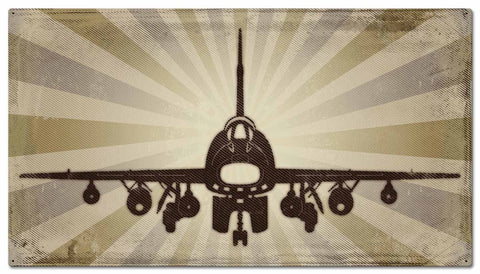 Planes Super Sabre Metal Sign