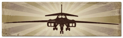Planes B1B Bomber Metal Sign
