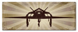 Planes F117 Stealth Fighter Metal Sign