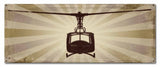 Huey Helicopter Metal Sign