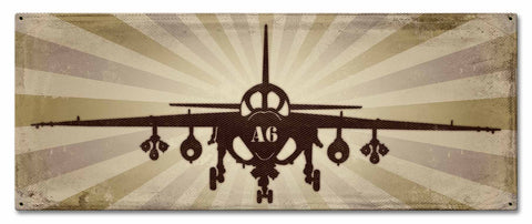Planes A6 Intruder Metal Sign