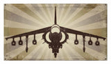 Planes Harrier Metal Sign