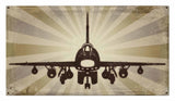 Planes Super Sabre Metal Sign
