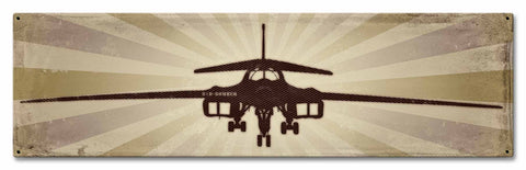Planes B1B Bomber Metal Sign
