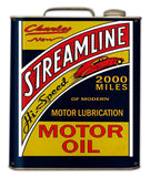Streamline Motor Oil Can Metal Sign