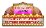 Home Theater    Personalized Metal Sign
