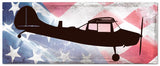 Planes O 1E American Flag Metal Sign