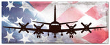 Planes P3 Orion American Flag Metal Sign