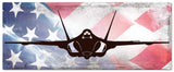 Planes Navy F 35 American Flag Metal Sign